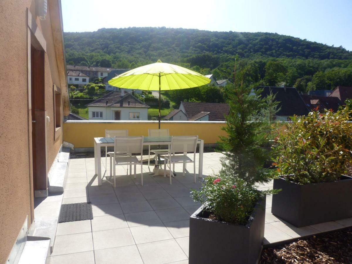 Ferienwohnung La Tête Au Soleil Soultzmatt Exterior foto
