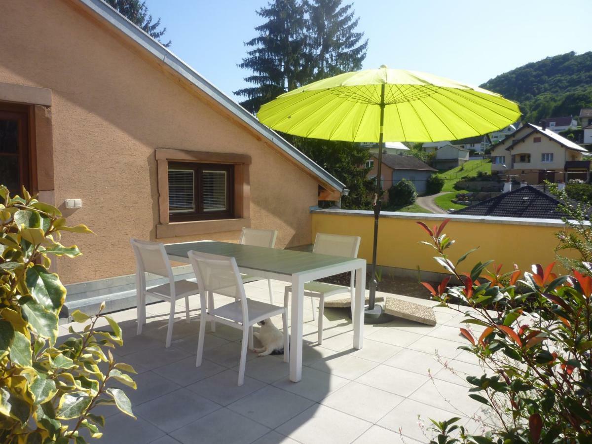 Ferienwohnung La Tête Au Soleil Soultzmatt Exterior foto